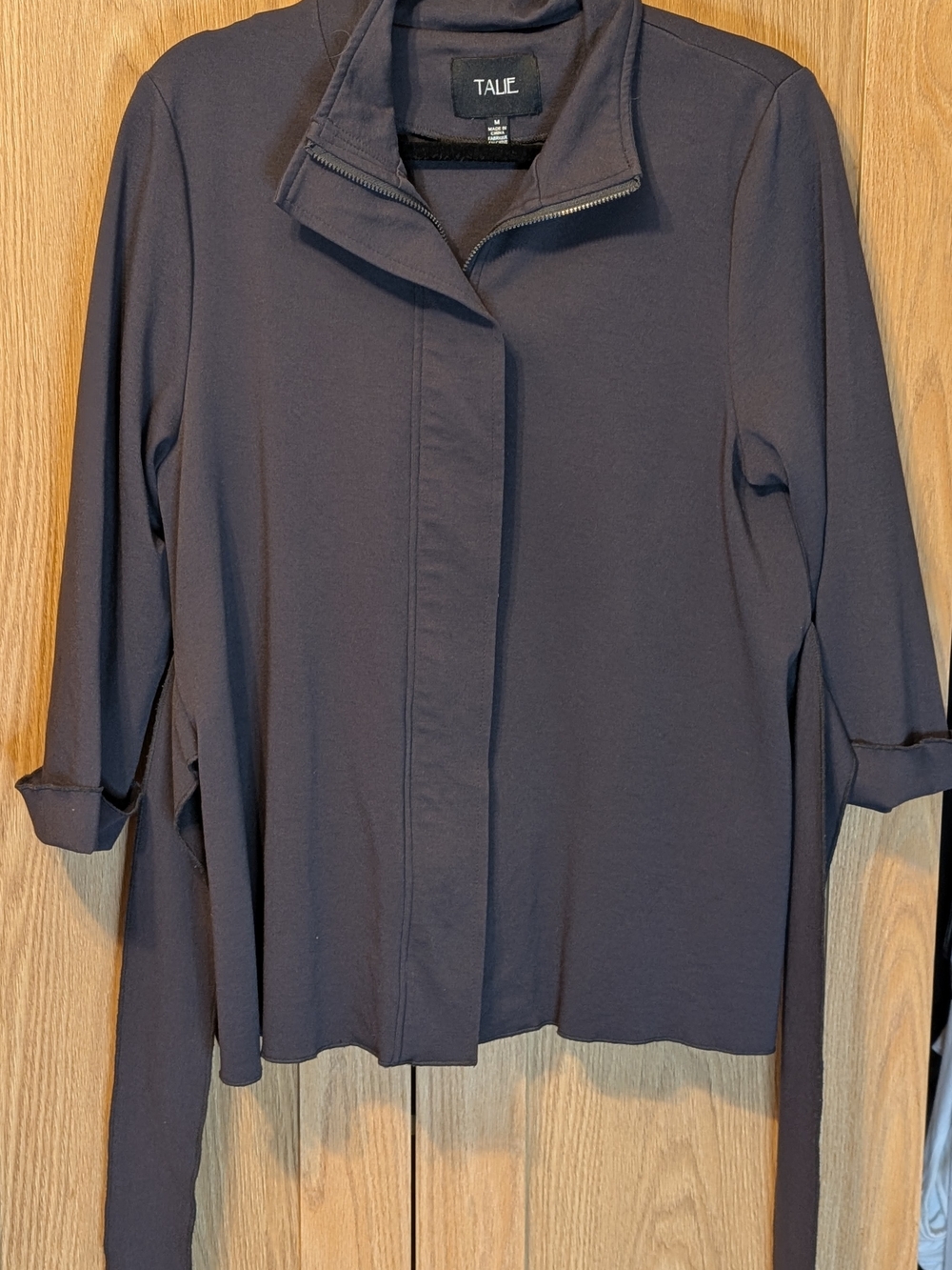 TALIE Charcoal Zip-Front Jacket